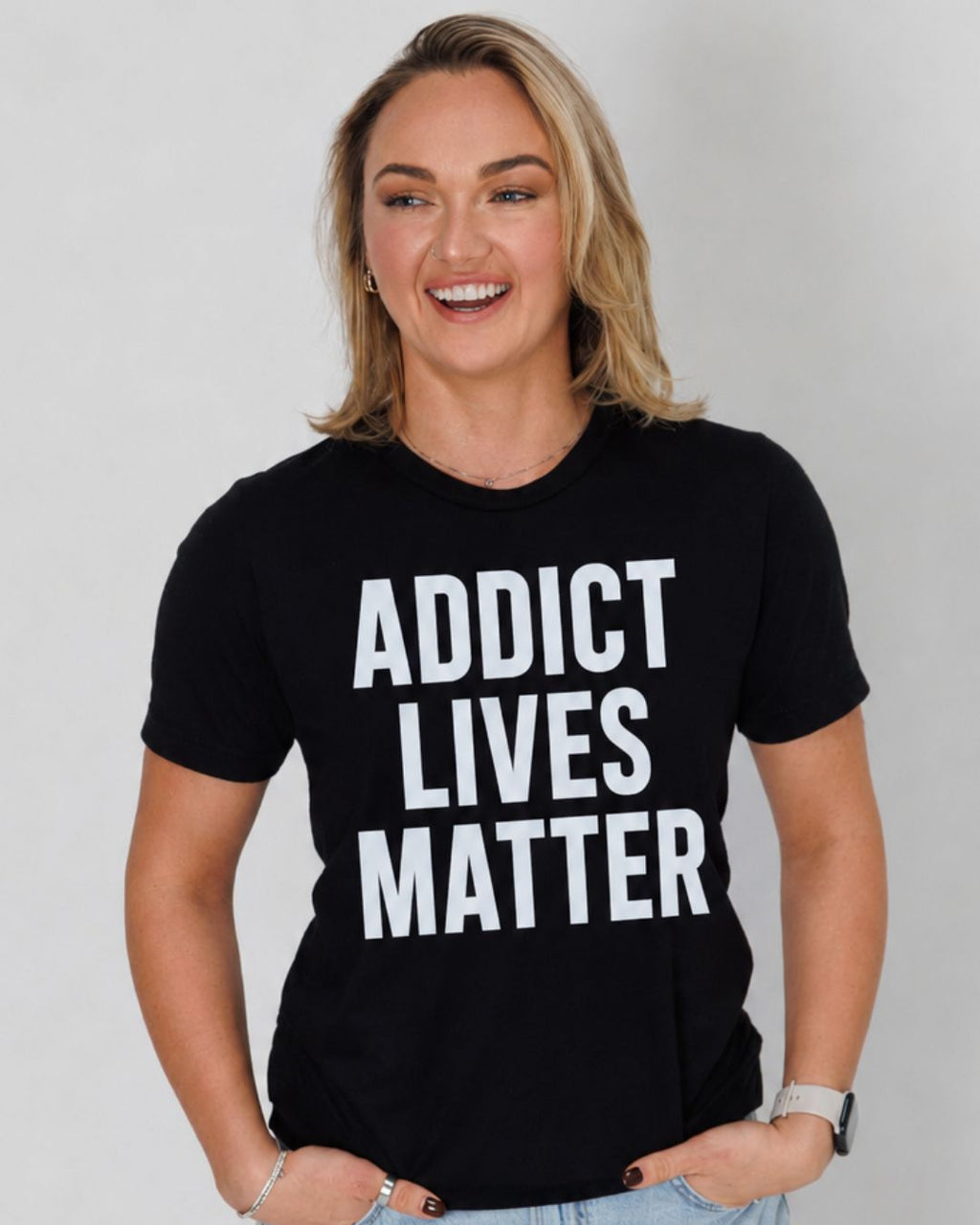 Addict Lives Matter Super Soft Triblend Fitted Tee